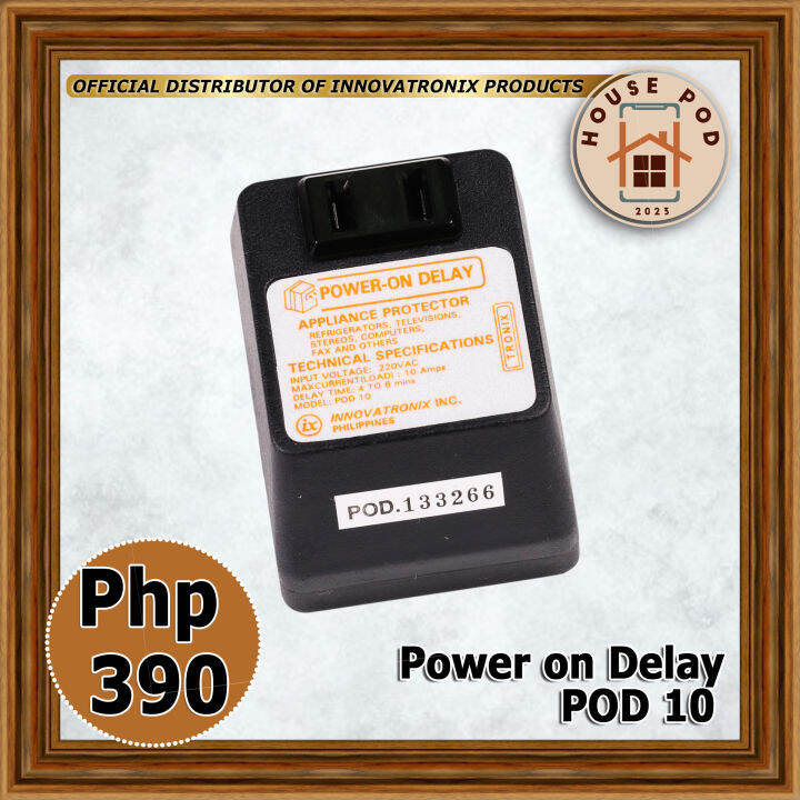 HousePod Pod10 Power on Delay POD10 / POD 10 Appliance Protector