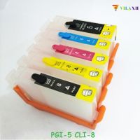 IP5200 PGI-5 CLI-8 Vilaxh IP4500 MP600สำหรับ MP500 MP530หมึก PGI5 CLI PGI 5เติมได้ PIXMA IP4200สแกนเนอร์ IP4300