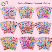 25 Sheets Lovely Cartoon Sticker Dimensional 3D Cartoon PVC Bubble Stickers Girls/Boys Birthday Cute Gift Children Toys GYH