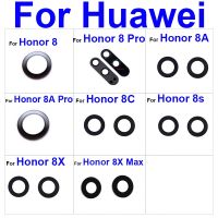 เลนส์กระจกกล้องด้านหลังสําหรับ Huawei Honor 8 8A 8S 8C 8X เลนส์แก้วสําหรับเกียรติ 8xMax 8pro 8Apro เพลิดเพลินกับการซ่อมแซมสติกเกอร์เลนส์ด้านหลังสูงสุด