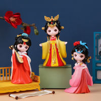 （HOT) สีประจำชาติ Tianxiang Blind ของประดับตกแต่งบ้านสไตล์โบราณที่สร้างสรรค์ของประดับตกแต่งหัวใจสาวๆตุ๊กตา Hanfu ของขวัญวันเกิด