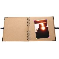 60 Pages Photo Album Kraft Paper Multifunction Card Storage Book Household Portable for Outdoor Traveling Photo Organizers  Photo Albums