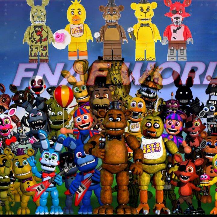 Building Blocks Bricks, Spintraft Bricks, Action Figures, Fnaf Figure