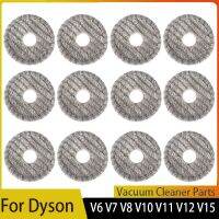 ผ้าไม้ถูพื้นกลมเศษผ้าสำหรับ Dyson V7 V8ผ้า V10 V11อุปกรณ์เสริมเครื่องดูดฝุ่นหัวแปรงใหม่