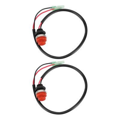 2Pcs Universal Boat Outboard Engine Motor Start Kill Switch Keyless Push Button Replacement Applicable to All for Yamaha Ships