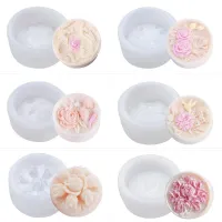 Silicone mold Flower พิมพ์วุ้น พิมพิ์น้ำแข็ง พิมพ์ซิลีโคน พิมพ์ขนมต่างๆ พิมพ์ซิลิโคน มี 5 แบบ คละลาย ซิลิโคนทำขนม บล็อคทำขนมรูปดอกไม้ 5D