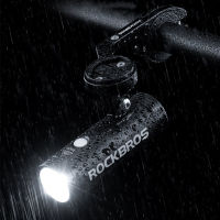 Rockbros R1-400 ไฟจักรยาน สว่างมาก ไฟหน้า จักรยาน ชาร์จไฟ USB Bicycle LED Light Waterproof ROCKBROS Hot Sale Rainproof Bike Motorcycle Front Motocycle Front Light 400LM Cycling Headlight Battery bike headlight