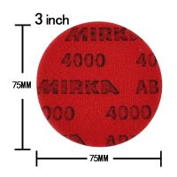 Mirka Abralon 3Inch Sponge Sandpaper Foam Backed Hook  Loop Polishing  Buffing Disc 75mm Grip Disc Flocking Sheets For Car Cleaning Tools