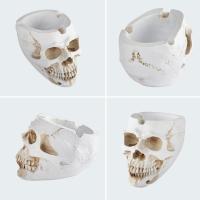 Skull Ashtray s Ash กล่อง Ash คอนเทนเนอร์ Skull Home Office Bar เครื่องประดับเรซิ่นตกแต่งฮาโลวีน