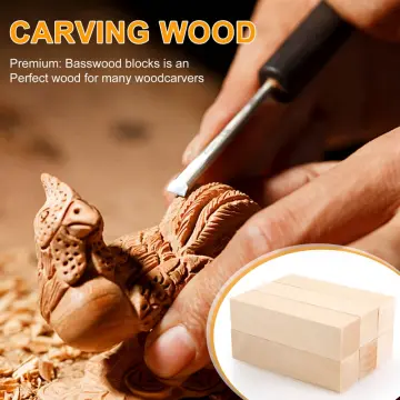 6Pcs Basswood Carving Blocks for Wood Beginners Carving Hobby Kit DIY  Carving Wood 