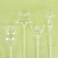 【CW】 Watering Device 4 Shapes Flowers Feeder Devices Glass Star