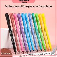 TEENIE WEENIE กีฬา12สี/ชุดดินสอหลากสีลบหมึกไม่ได้ HB ปากกาเขียนที่สร้างสรรค์อุปกรณ์การเรียนดินสอนิรันดร์