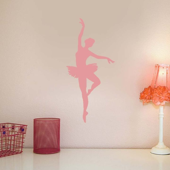 sale-nancarenko1977-ballet-dancing-girl-wall-art-ภาพจิตรกรรมฝาผนัง-decals-ไวนิลสติ๊กเกอร์ติดผนังสำหรับห้องนอนหญิง-modern-home-decor-วอลล์เปเปอร์ที่ถอดออกได้-waterproof