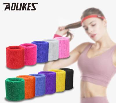 ผ้ารัดข้อมือ ซับเหงื่อ Aolikes Wrist Support Towel แบบ ไม่มีโลโก้ 8 x 7.5 ซม.