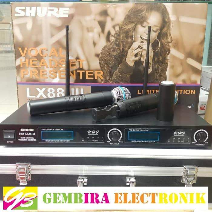 Mic Shure LX88 III Wireless ( Dual UHF Professional Wireless ) Lazada