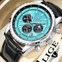 ZZOOI LIGE Fashion Date Quartz Men Watches Top Brand Luxury Male Clock Chronograph Sport Mens Wrist Watch  Relogio Masculino Big Dial