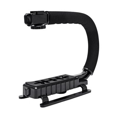 U C Shaped Holder Grip Handheld Camera Stabilizer Holder Grip Flash Bracket Mount Adapter Single Hot Shoe for Dslr Slr