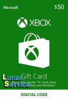 Xbox Live Gift Card US 50$ Digital Code สำหรับ US Account (จัดส่งรหัสทางแชททันที)