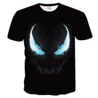 2023 NEWNew มาถึงยอดนิยม Marvel ภาพยนตร์ Venom T เสื้อผู้ชายผู้หญิง3D พิมพ์แฟชั่นแขนสั้น Tshirt Streetwear ลำลองฤดูร้อน Tops