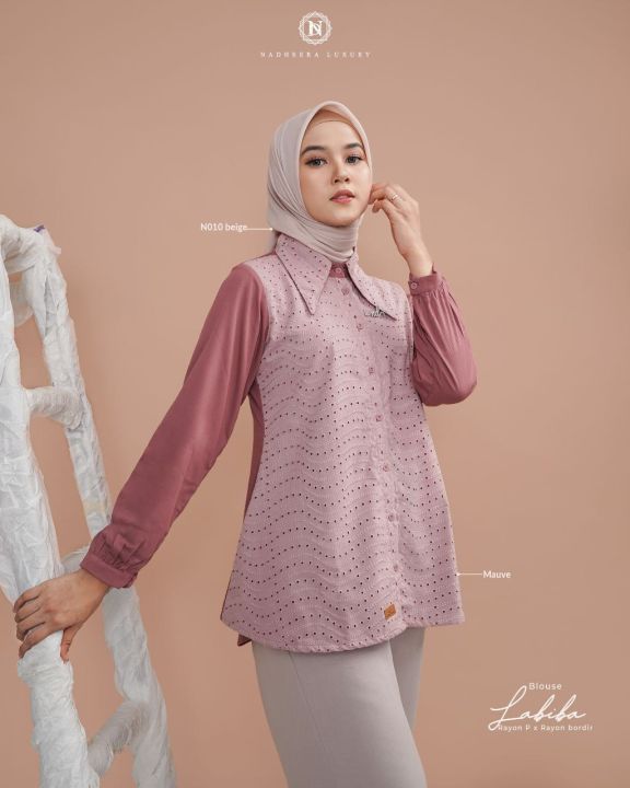 LABIBA BLOUSE NADHEERA LUXURY / BLOUSE TERBARU 2022 | Lazada Indonesia