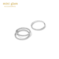 Miniglam Charlotte Zircon Ring Set (Silver) เซ็ตแหวนคริสตัล รุ่นชาร์ลอต สีเงิน