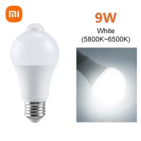 【CW】 XIAOMI 220V E27 PIR Sensor Lamp 9W 15W Bulb With Infrared Radiation Detector Night