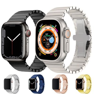For Apple Watch band Ultra 49mm Series 7 8 45mm 41mm 44mm 40mm Stainless Watch Strap for iwatch 6 5 4 3 2 42mm 38mm Metal straps Straps