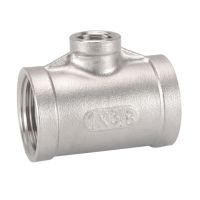 1/8 1/4 3/8 1/2 3/4 1 2 3 4 BSP NPT Female Reducing Tee 3 Ways 304 Stainless Steel Pipe Fitting Reducer Connector