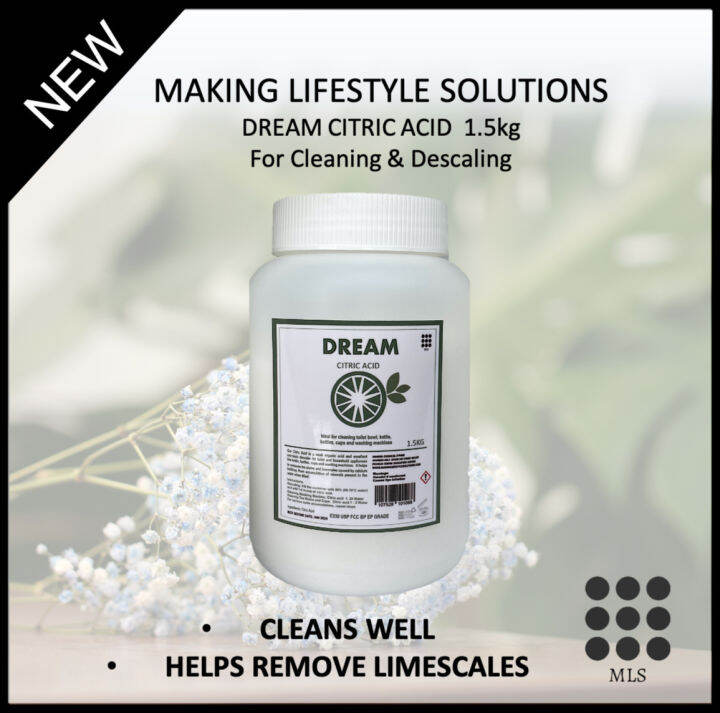 Dream Citric Acid Descaler & Cleaner 1.5kg Lazada Singapore
