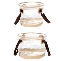 Folding Bucket Transparent Lightweight Water Container Clear Collapsible Outdoor Bucket For Water Supplies Backpacking Hiking Fishing Camping methodical