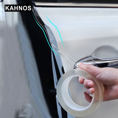 Stiker Pelindung Pintu Mobil Anti Gores Transparan Pita Nano Pelindung Ambang Pintu Mobil Film Pelindung Tepi Pintu