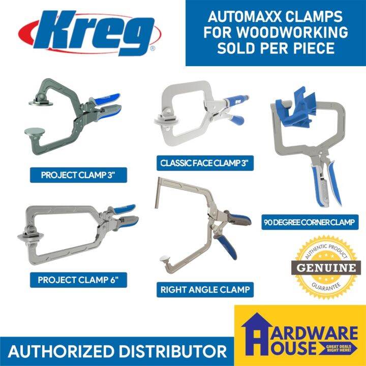 ORIGINAL KREG Automaxx Clamp / Wood Project Classic Face Right Angle 90
