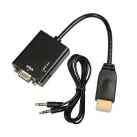 โปรดี HDTV HDMI to VGA +เสียง Aduio Output สาย แปลง HDMI to VGA รุ่นขายดี (มีของพร้อมส่งครับ) ถูก++ สายดิจิตอล สายHDMI สายทีวี สายสัญญาณทีวี