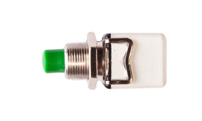 SPST Momentary switch 1-10A (Square Small Green) -  COSW-0393