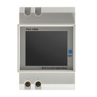Din Rail AC Monitor 6IN1 100A Voltage Current Power Factor Active KWH Electric Energy Frequency Meter VOLT AMP