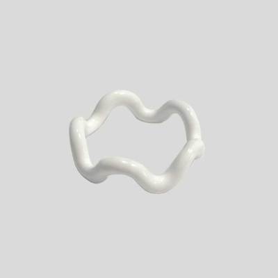 Wavy Ring - Porcelain White