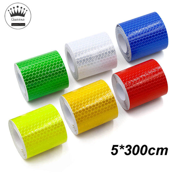 5cm*300cm Car Reflective Tape Decoration Stickers Car Warning Safety