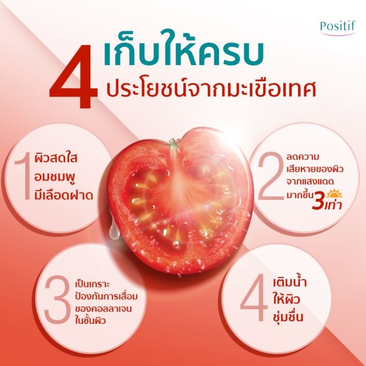 positif-lycopene-สารสกัดไลโคปีนจากมะเขือเทศ-วิตามินซี-วิตามินอี-ชนิดเม็ดทาน-15-วัน-แพ็คคู่