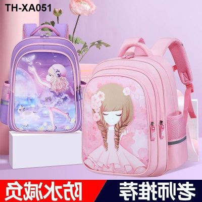 ☜♨ children schoolbag girl pupils grade one to six girls light waterproof burden back package