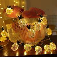 1.53M LED Pineapple String Light Ananas Fairy Light Home Bedroom Garden Christmas Wedding Party Decor Light Battery Operate