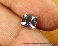 พลอย" สปิเนล (Spinel) ไฟดีมาก " พม่า -น้ำหนัก 1.08 ct. -รูปทรง สี่เหลี่ยม -สี ไททาเนียม -ขนาด 5.7 x 6.2 x 4.0 mm. -ความสะอาด VVS1 -ค่าความแข็ง 8 -ประเทศ พม่า