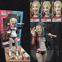 Harley Quinn Action Figure SHFiguarts รุ่นสะสม3หัว DC ของเล่นเซ็กซี่คริสต์มาสวันเกิดของขวัญ Doll