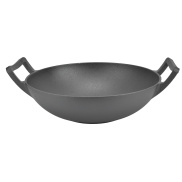 Cast Iron Grill Pan Thickened No Coating Nonstick Cookware Dual Handles