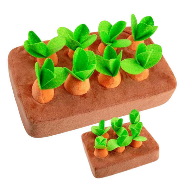 Interactive Dog Carrot Plush Toy Interactive Dog Toys Plush Puzzle Toys