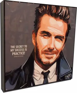 David Beckham Portrait Painting Throw Pillow by Atsurge JK Wang - Pixels