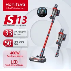 Honiture Cordless Vacuum Cleaner 400W 33000pa Stick Vacuum with Touch Screen 55min Runtime Battery Handheld Vacuum Lightweight Powerful Cordless