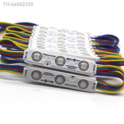 ♠❉✙ 20pcs Chip RGB LED Module injection lens 5050 Super Bright Advertising Light Changeable color Waterproof Sign Backlight
