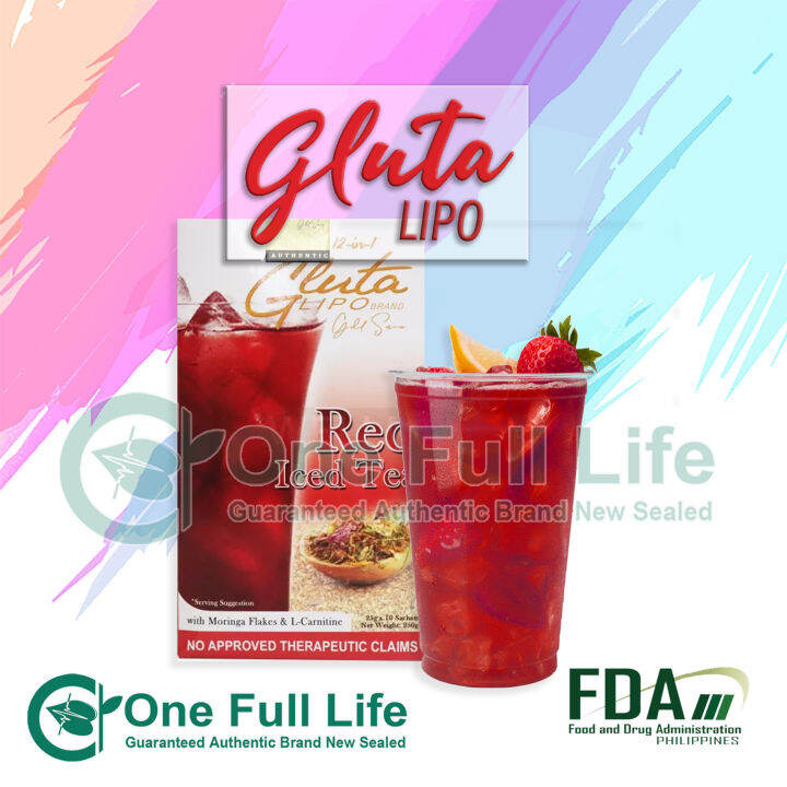 Gluta Lipo GlutaLipo Gold Series Signature RED ICED TEA Lazada PH