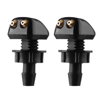 2PCS Universal Front Windshield Washer Wiper Nozzle Sprayer Sprinkler Water Spout Outlet for Toyota forMazda forHyundai top sale