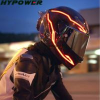 2019 New Motorcycle Helmet Light LED DIY Red Helmet LED Light Motorbike Safety Reflective Strip Modification